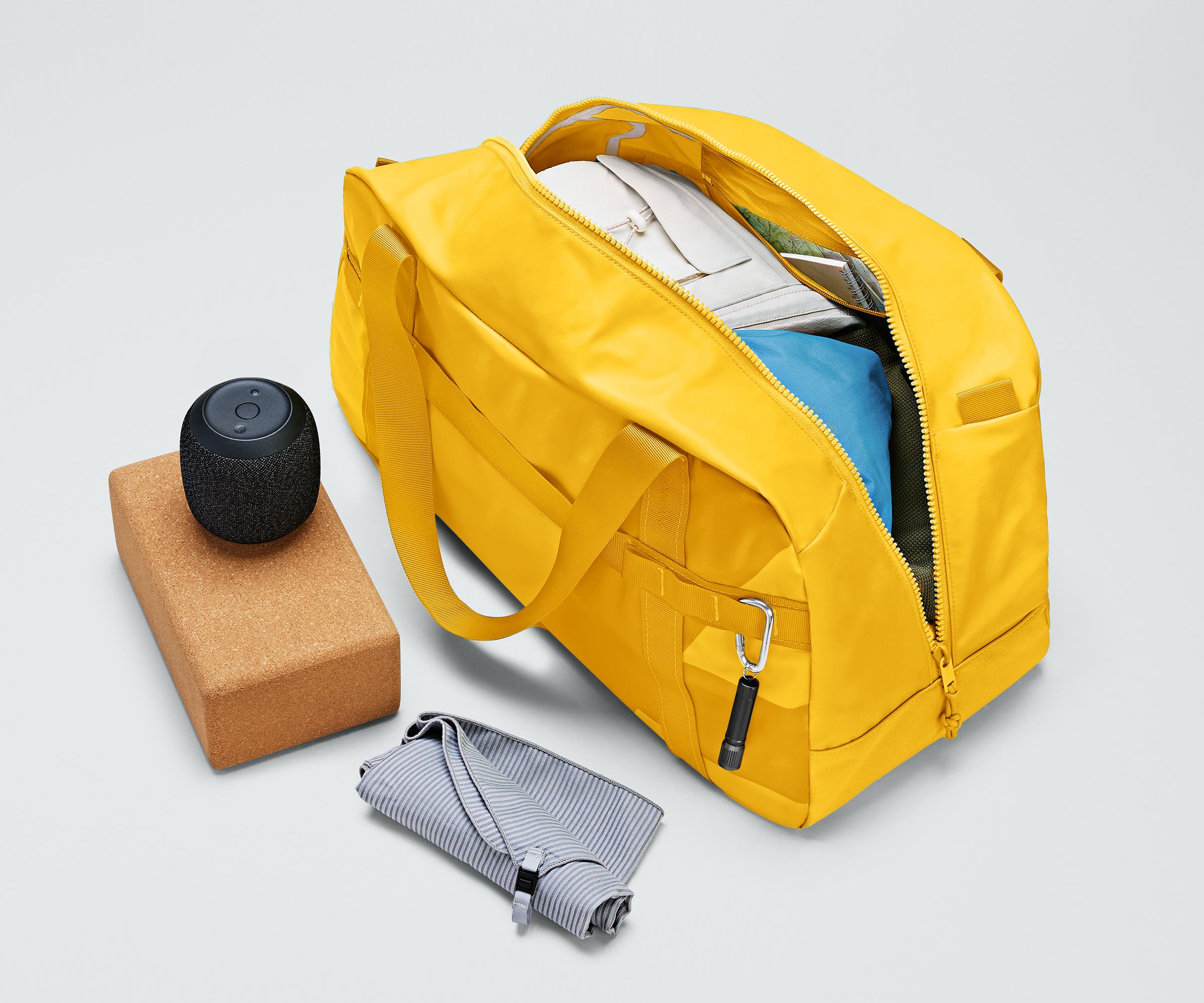 Active Duffle 40L in Mustard Yellow - Image 3