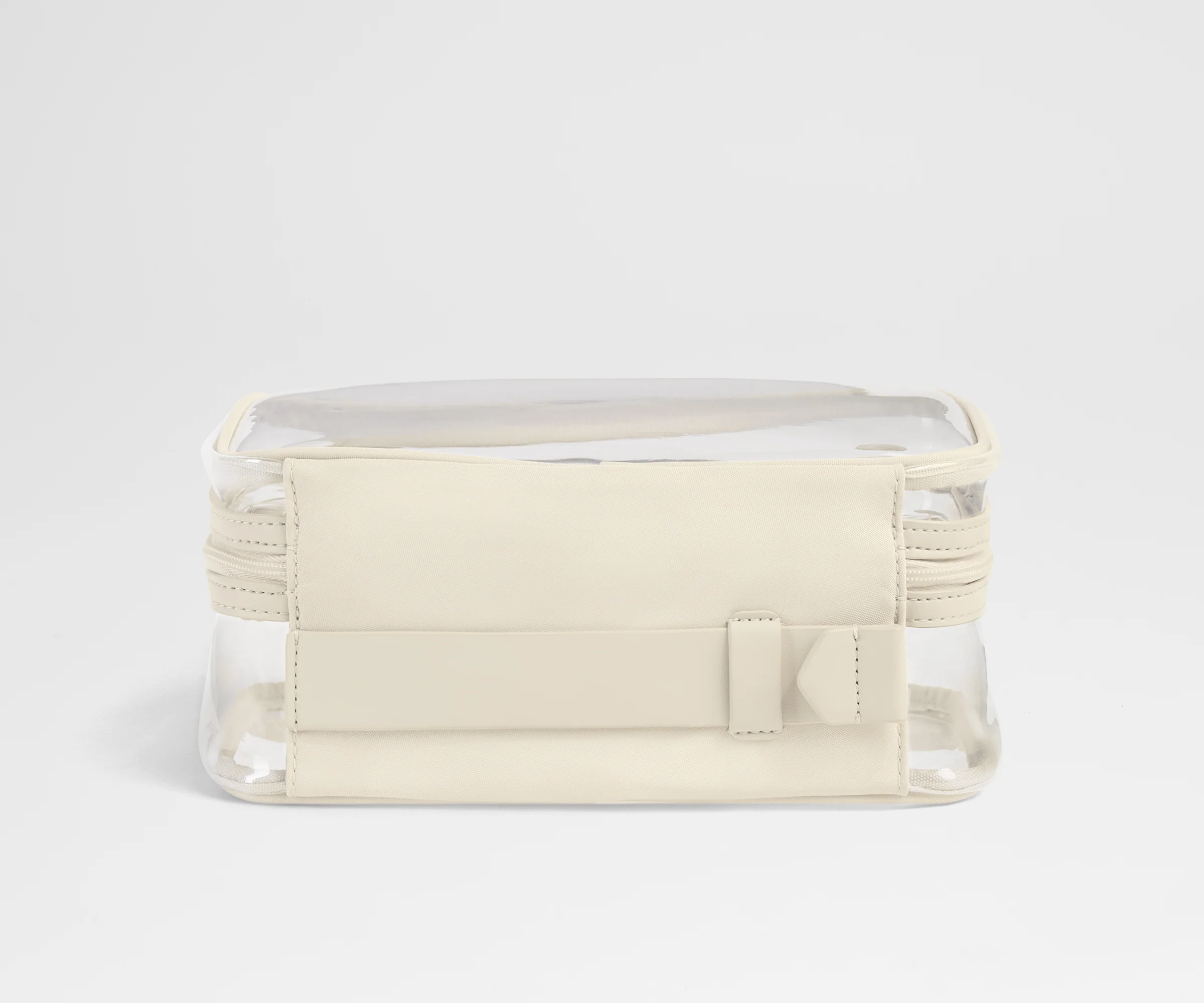 Clear Toiletry Bag in Salt White - Image 4