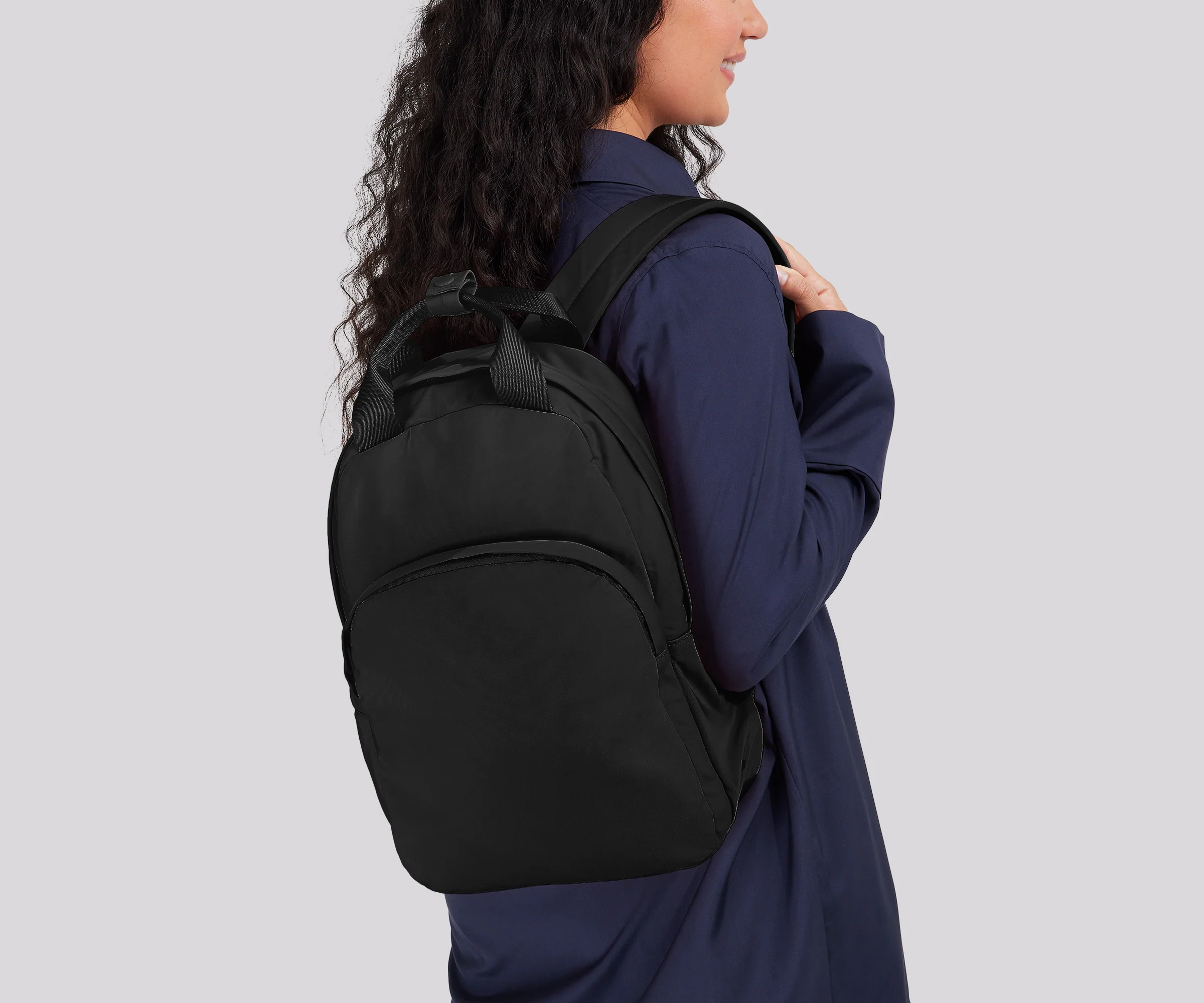 Featherlight Backpack in Jet Black - Image 2