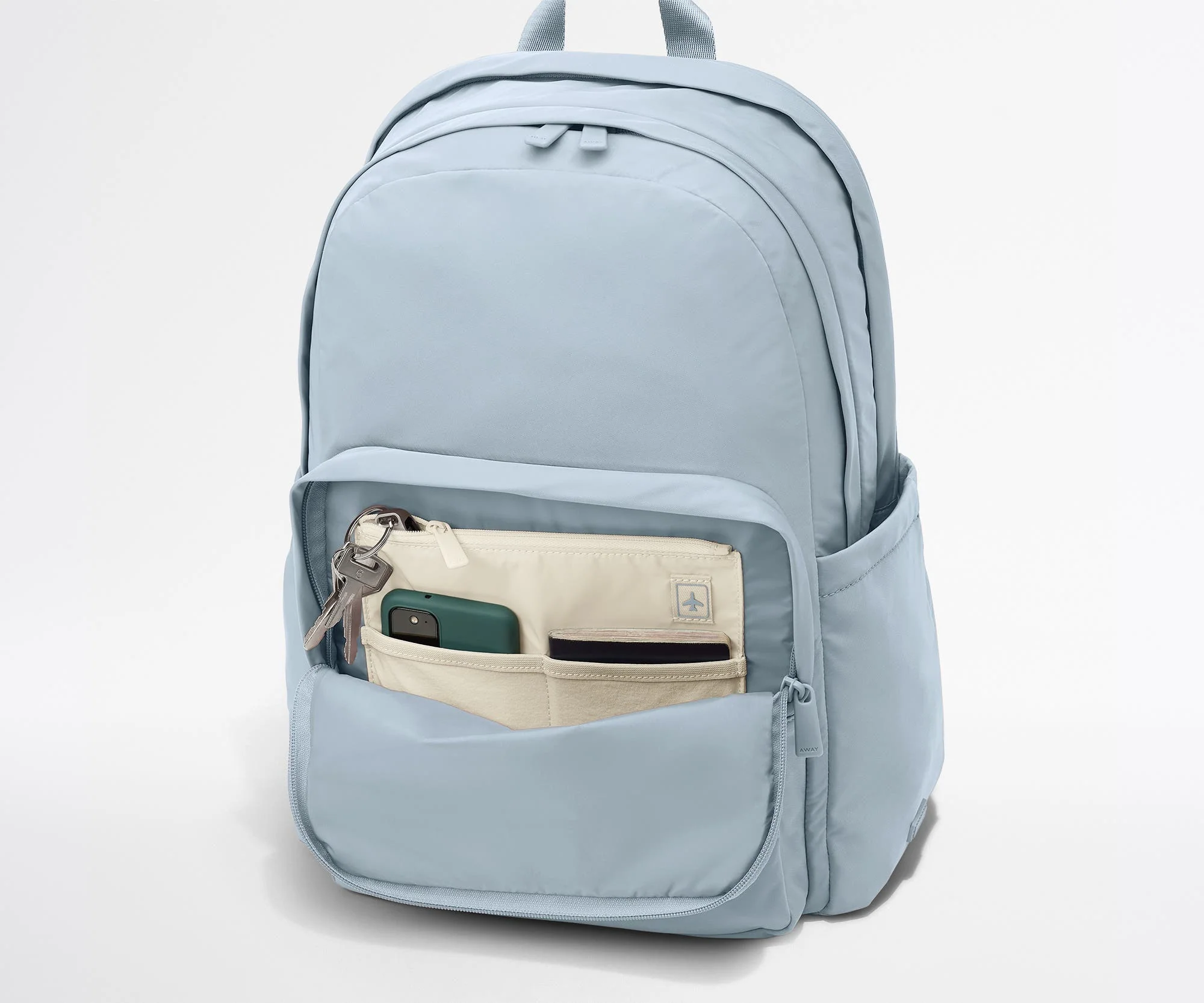 Large Featherlight Backpack in Arctic Blue - Image 6