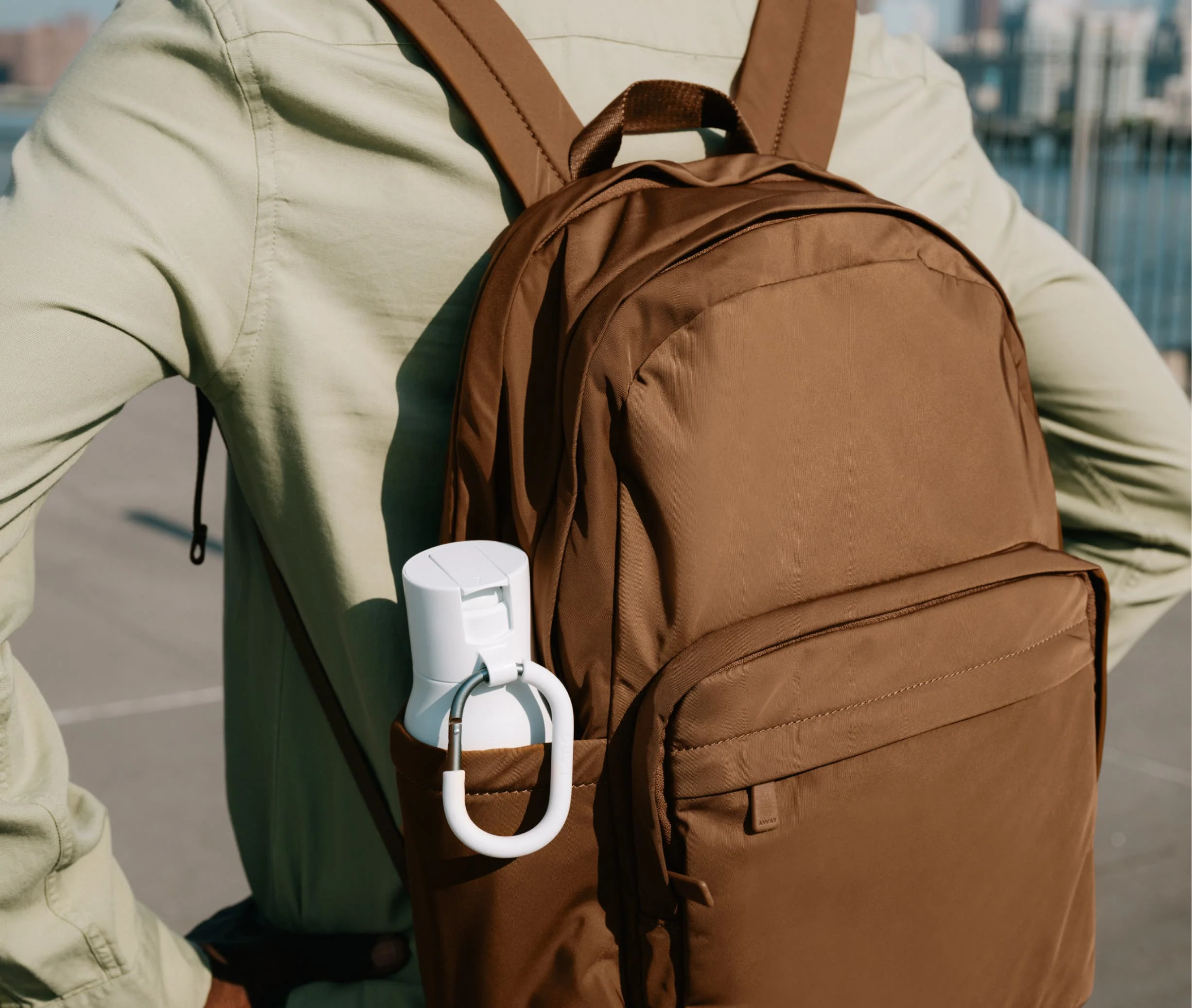 Large Featherlight Backpack in Arctic Blue - Image 7