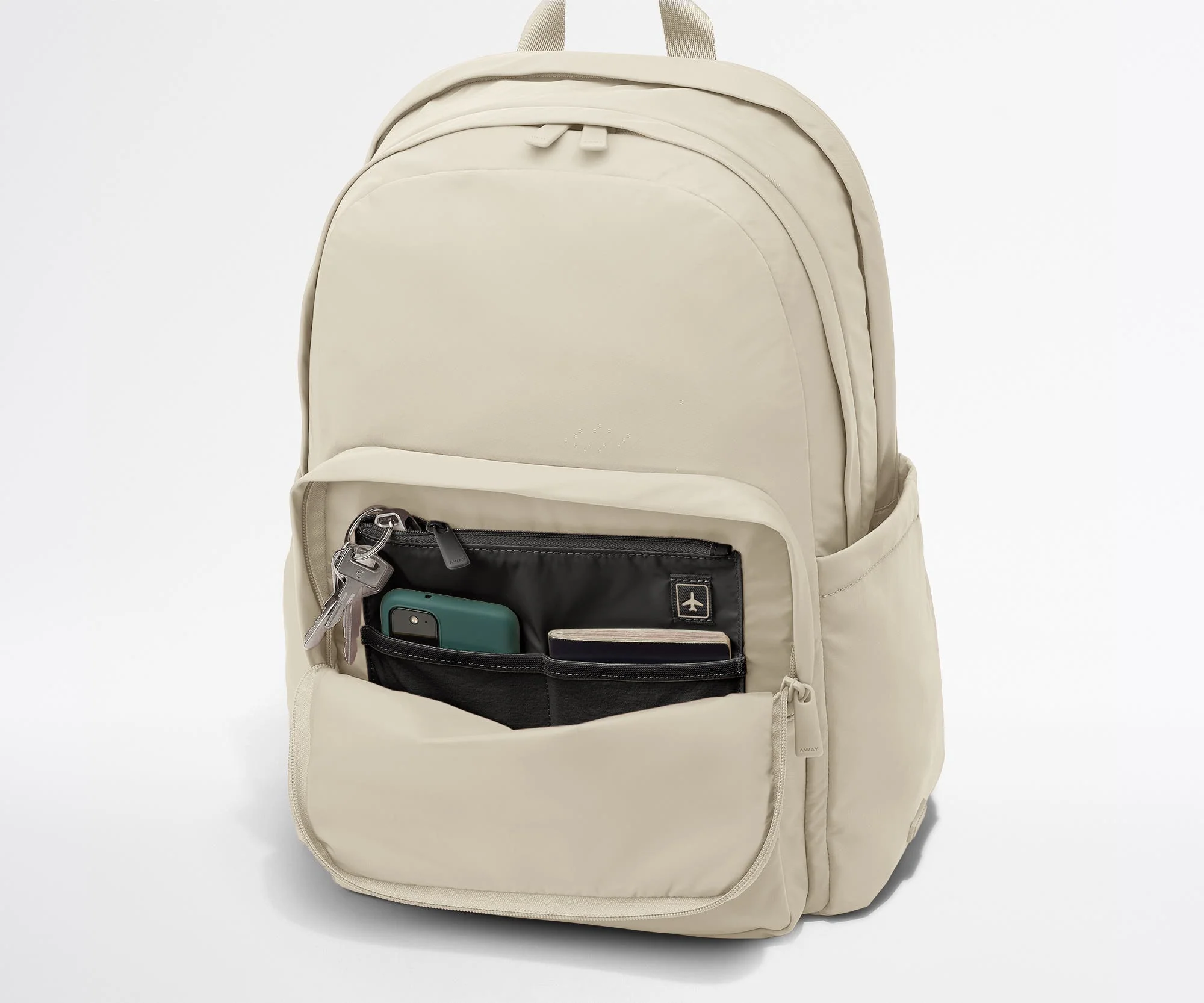 Large Featherlight Backpack in Salt White - Image 6
