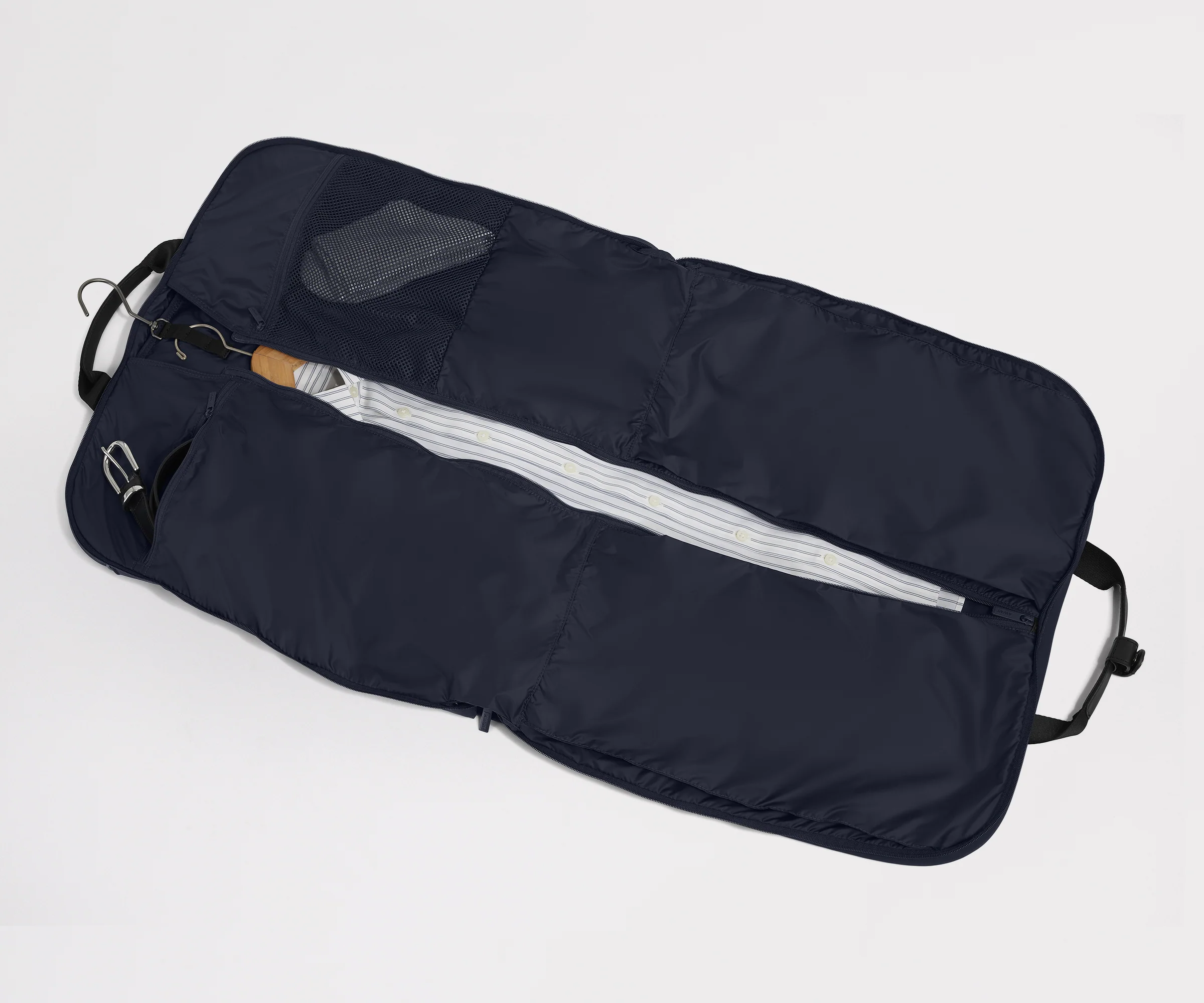 Garment Bag in Navy Blue - Image 2