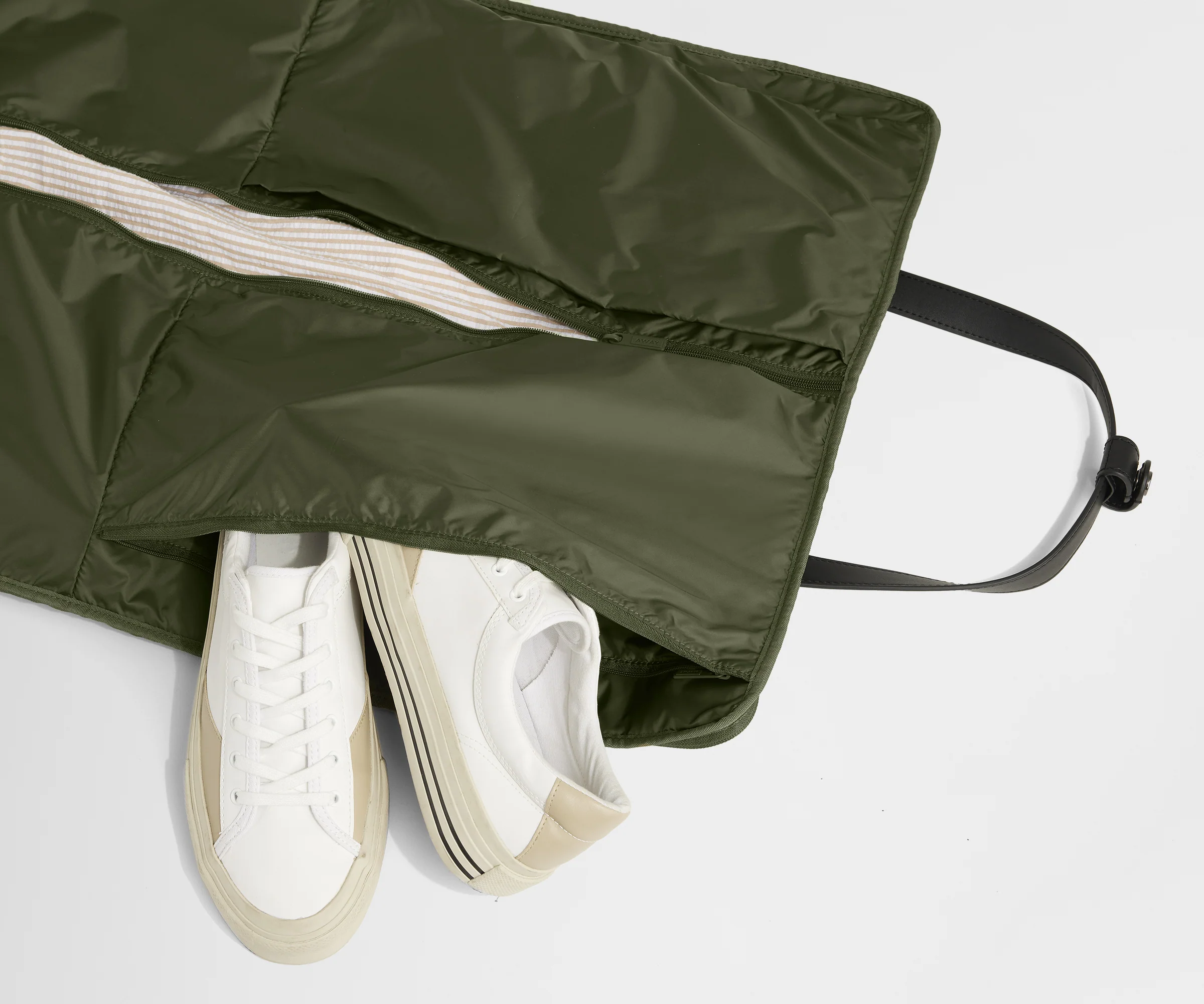 Garment Duffle in Olive Green - Image 4