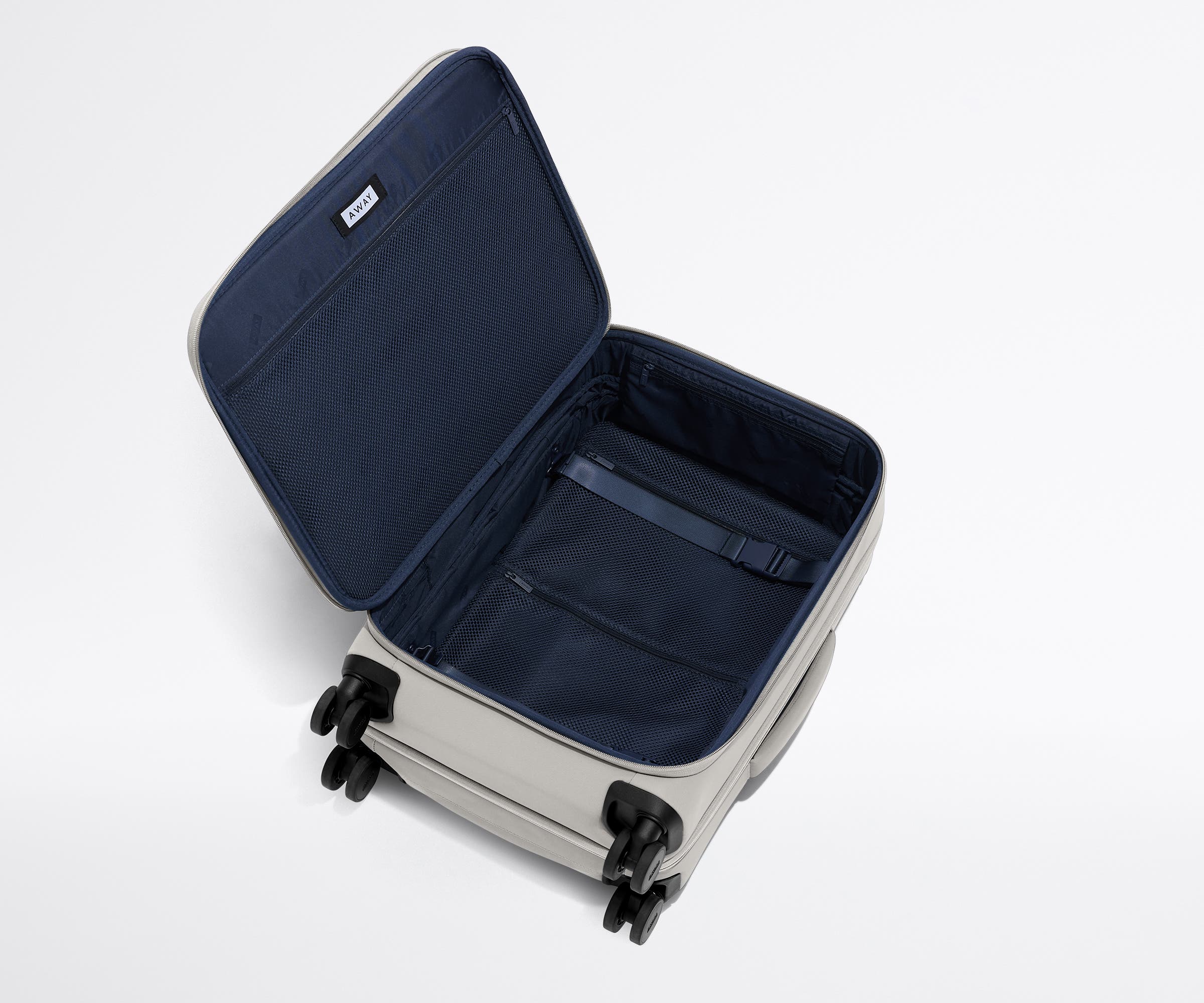 The Softside Bigger Carry-On in Cloud Gray - Image 8