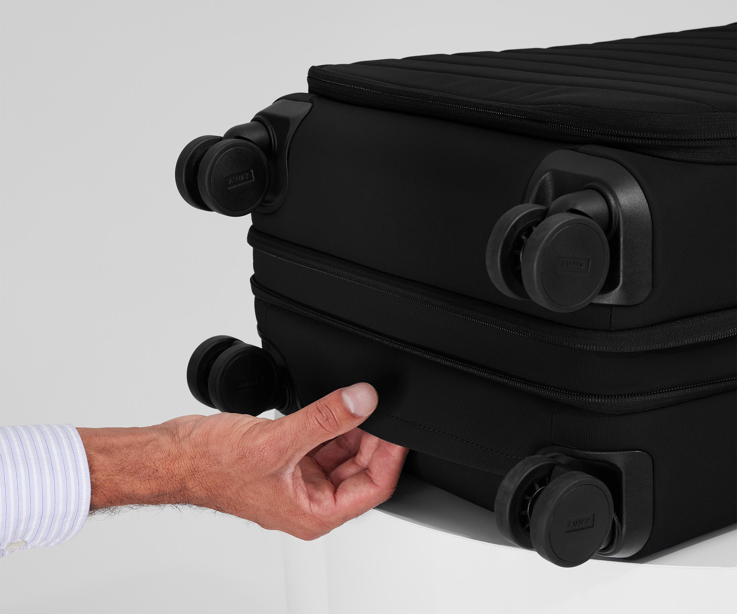 The Softside Bigger Carry-On in Jet Black - Image 9