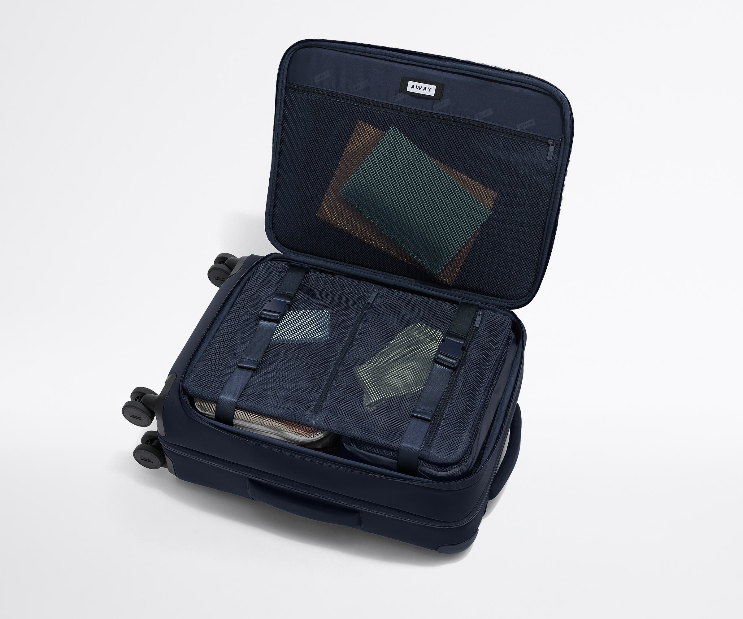 The Softside Bigger Carry-On in Navy Blue - Image 5