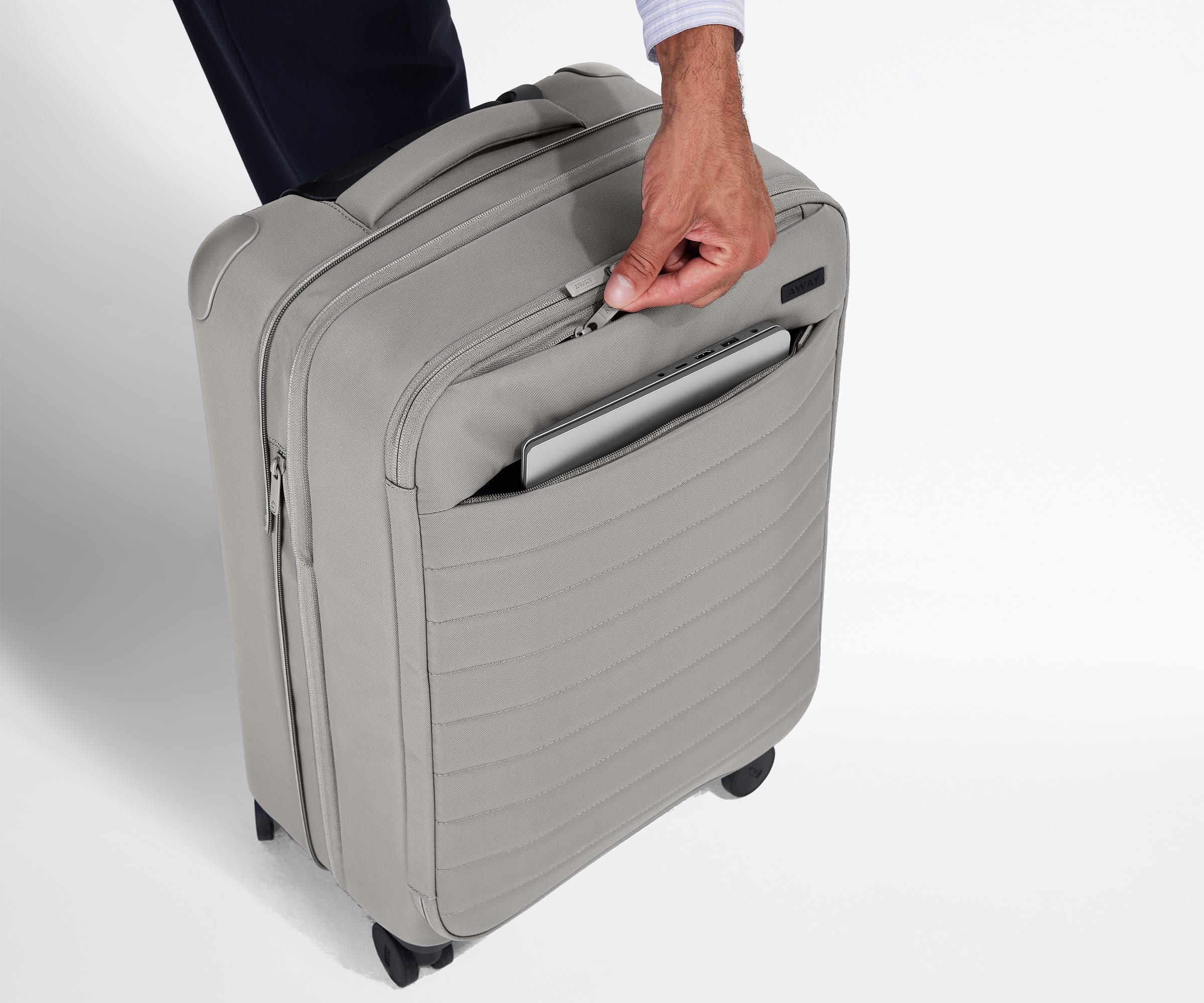 The Softside Carry-On in Cloud Gray - Image 6