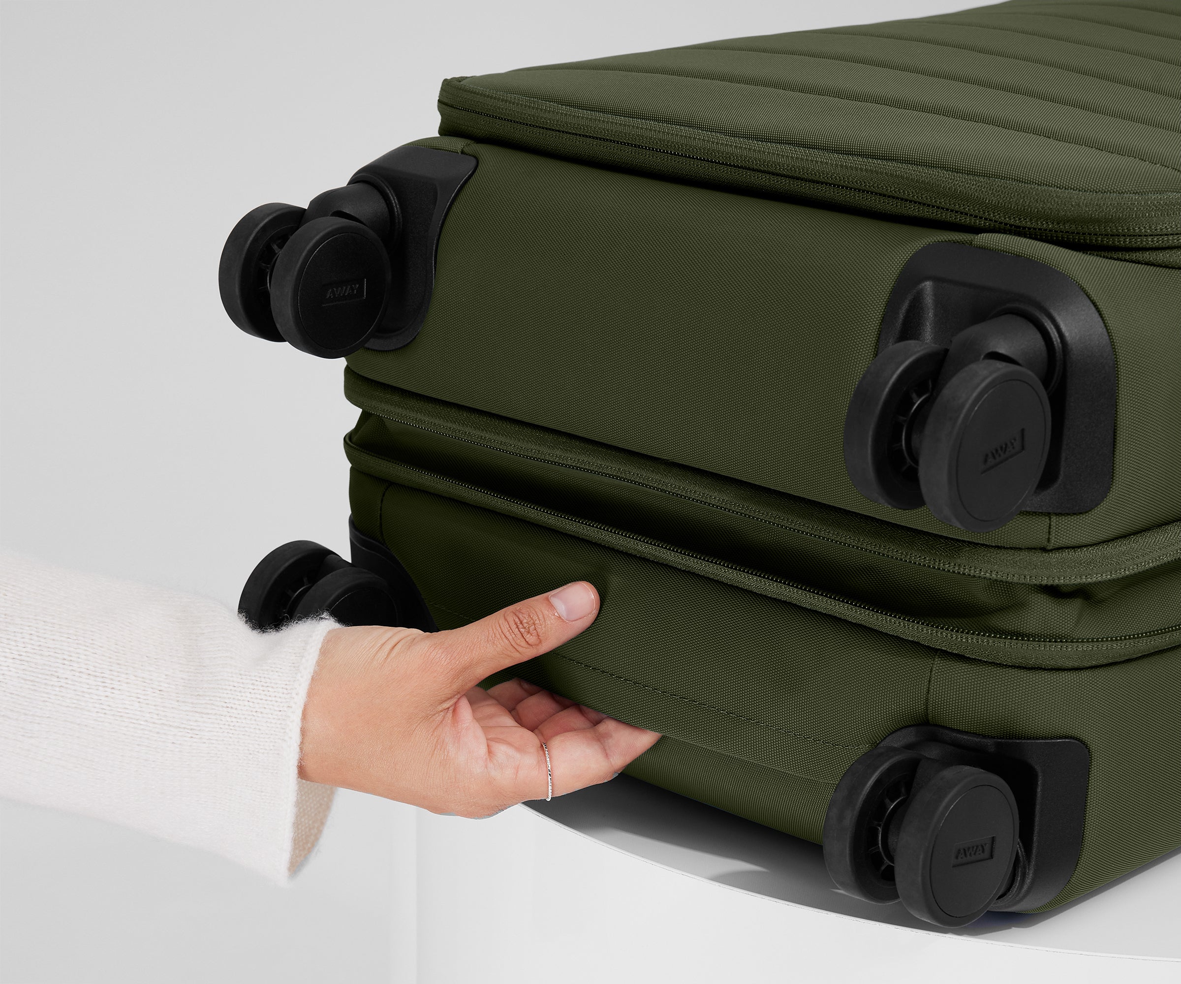 The Softside Carry-On in Olive Green - Image 4