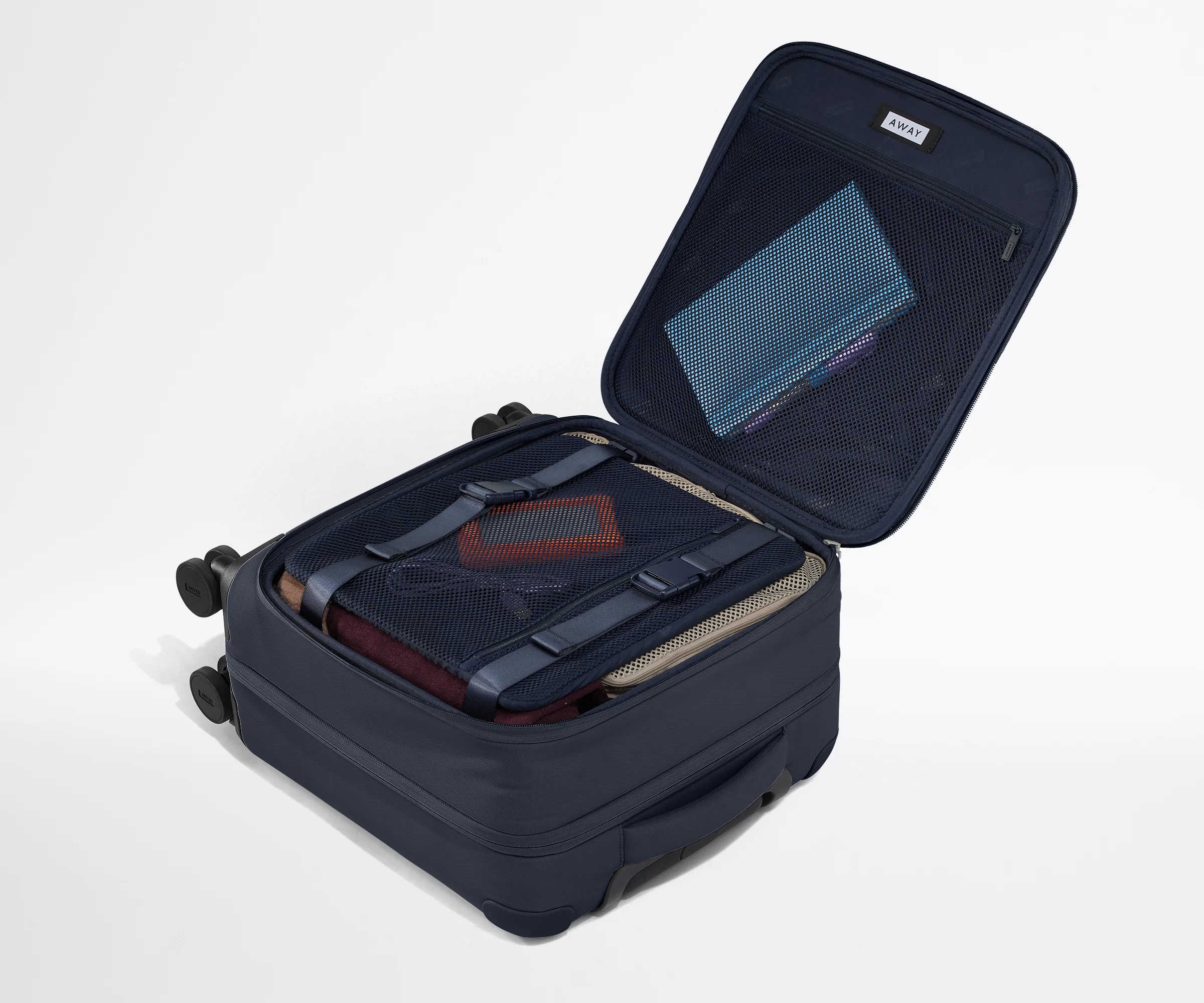 The Softside Compact Carry-On in Navy Blue - Image 5