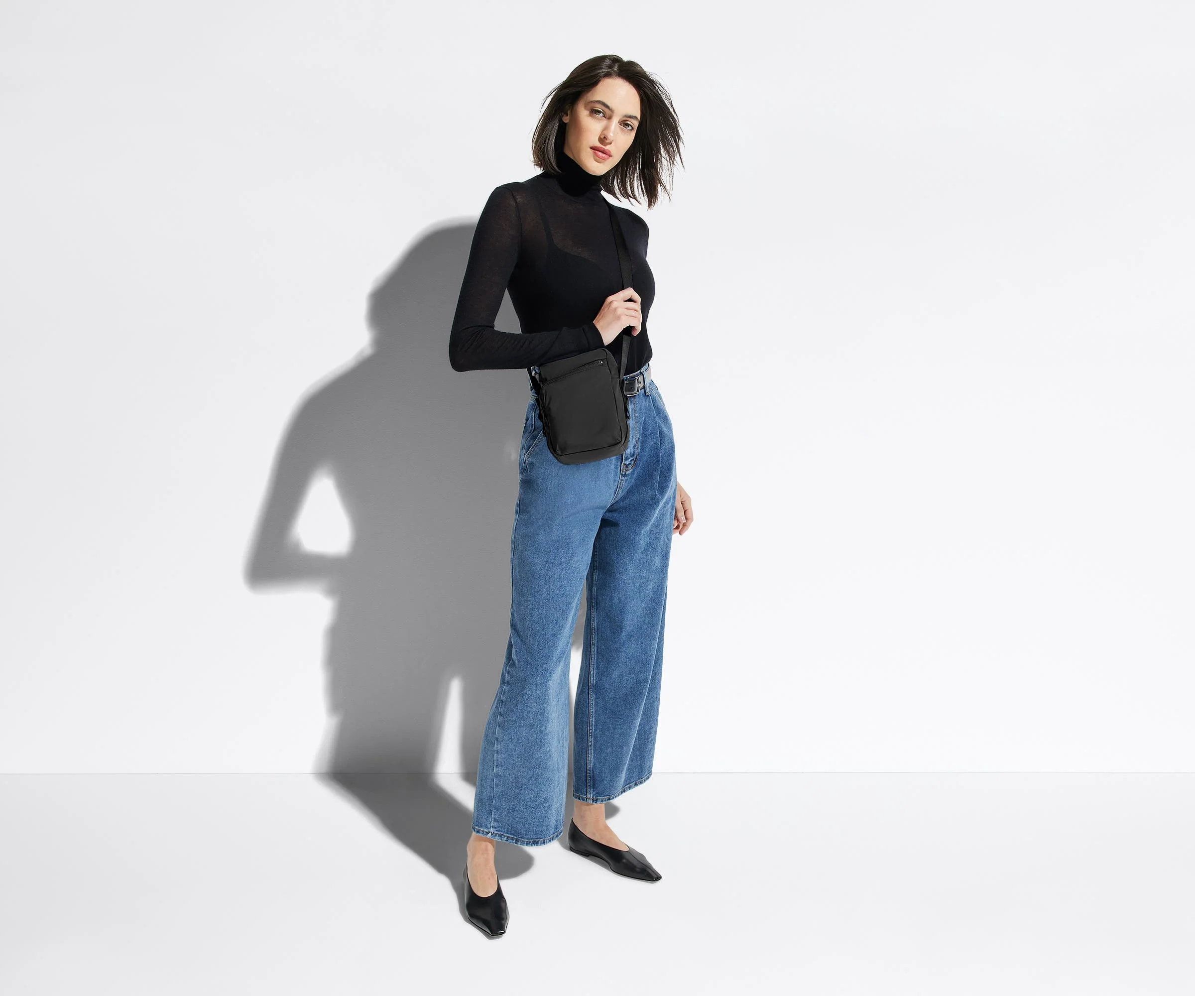 The Everyday Crossbody in Jet Black - Image 6